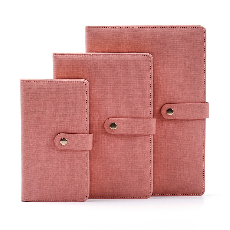 Bộ 3 cái Vỏ PU có khóa kim loại Sổ tay